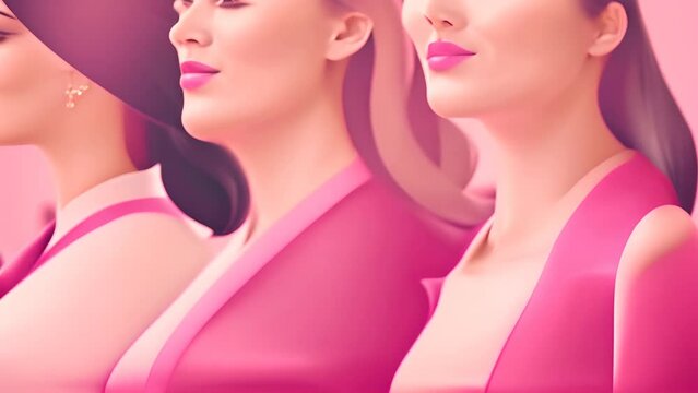 Group of Women Standing Together Generative AI