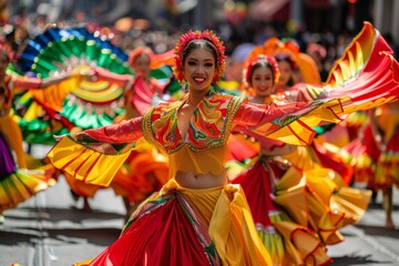 Celebrating Filipino American History Month: Vibrant Street Parade with Traditional Dances