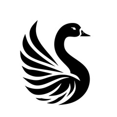 black swan vector