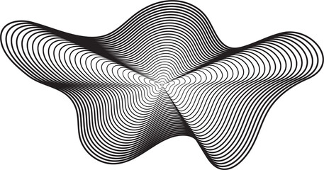 Dynamic line gradient circle liquid shape. Technology design