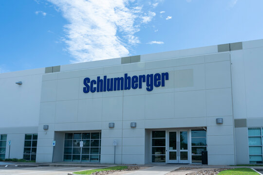 Houston, Texas, USA - April 13, 2024: A Schlumberger&rsquo;s facility in Houston, Texas, USA, in 2024. Schlumberger is a global technology company. 