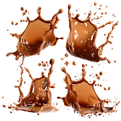 set chocolate splash PNG