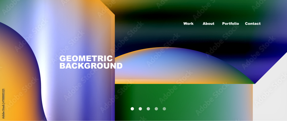 Poster it is a geometric background with a gradient of colors . High quality