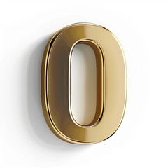 Obraz premium 3D render elegant design of the number 