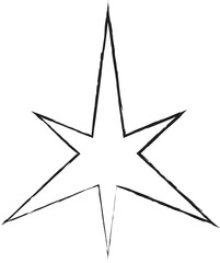 Star shapes grunge style. Design element