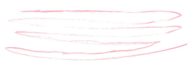 pink pencil strokes isolated on transparent background