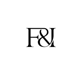 Initial Letter Logo. Ampersand Symbol. Logotype design. Simple Luxury Black Flat Vector