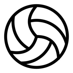 volley ball line icon - obrazy, fototapety, plakaty