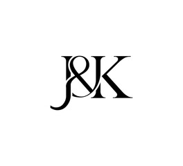 Initial Letter Logo. Ampersand Symbol. Logotype design. Simple Luxury Black Flat Vector