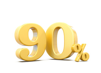 90 Percent Discount Sale Off  Gold Number