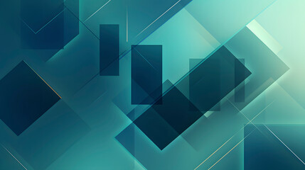 Digital blue-green geometric layered abstract graphic poster web page PPT background