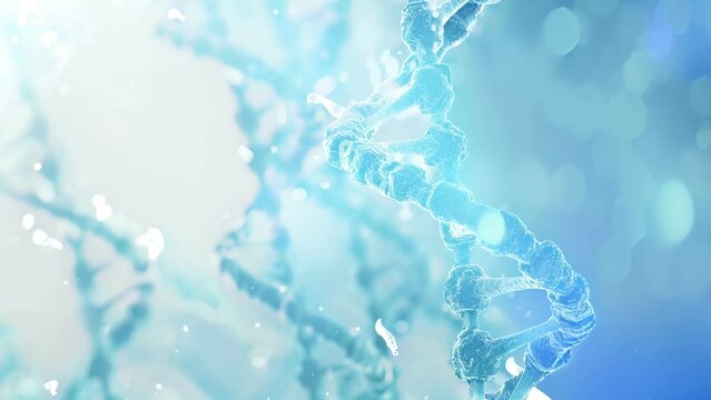 DNA Gene sequencing abstract design. Floating in space background, science, abstract, biology, biotechnology, molecular, health, genetic,  chemistry, medicine, chromosome, structure, helix