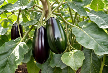 Organically Grown Greenhouse eggplants