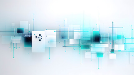 Digital technology green and white abstract concept abstract poster web page PPT background