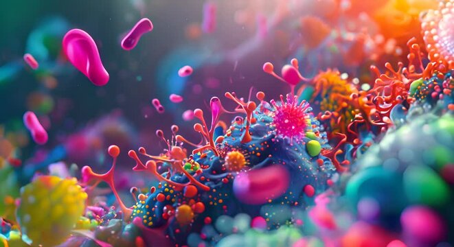 Colorful portrayal of the gut microbiome&rsquo;s interaction with immune cells