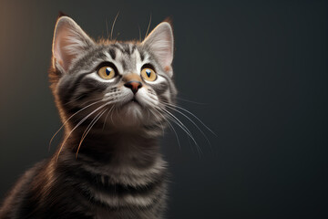 Close-up portrait of a beautiful cat