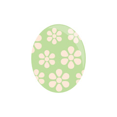 Easter egg flat design