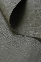 black hemp viscose natural fabric cloth color; sackcloth rough texture of textile fashion abstract background