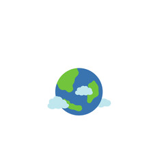Earth and clouds