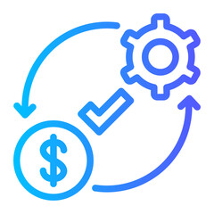 exchange gradient icon