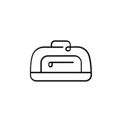 Travel Bag Line Style Icon Design