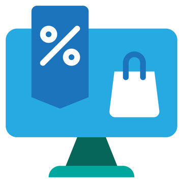 sale discout store shopping online internet flat style