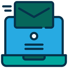 envelope message sending contact online filled outline