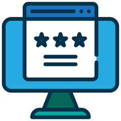 feedback comment online internet filled outline