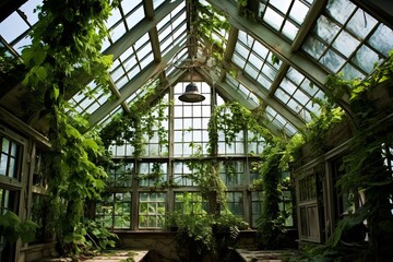 Glass Paneled Roofs and Climbing Ivy: Antique Greenhouse Conservatory Designs