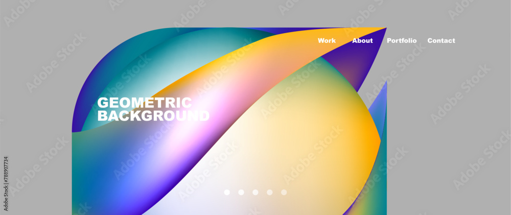 Poster a geometric background featuring triangles, rectangles, and circles in tints and shades of magenta a