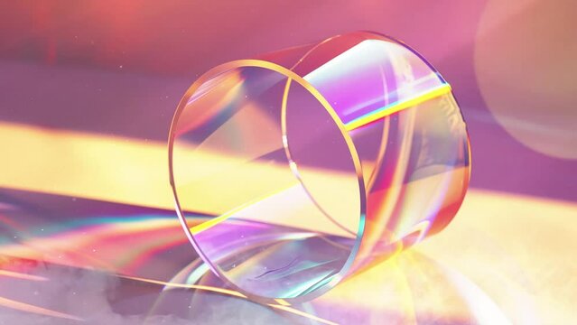 geometric shaped background.  realistic render of a cylindrical paraboloid shape. seamless looping overlay 4k virtual video animation background