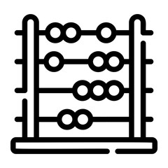 abacus Line Icon