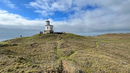 General view at Cattle Point Lighthouse, San Juan Island -  Washington