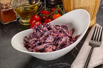 Coleslaw salad with cabbage and carrot