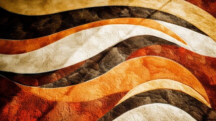 Close-up of a piece of carpet with different colors