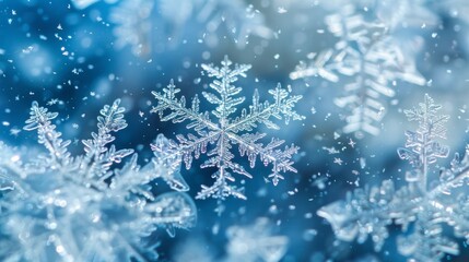 Fototapeta na wymiar Visible breaths mingle with the snowflakes creating a whimsical scene of winter magic. .