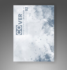 Cover template with watercolor background. Design for your cover, date, postcard, banner, logo.