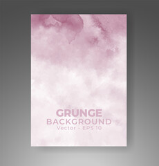 Fototapeta premium Cover template with watercolor background. Design for your cover, date, postcard, banner, logo.