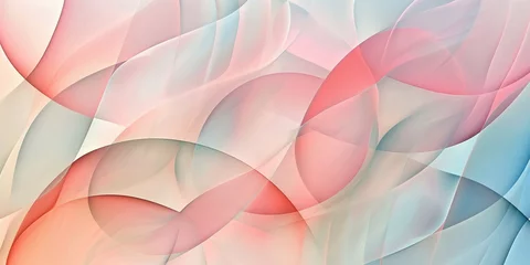 Fotobehang a soothing stock image of an abstract geometric pattern background, with soft pastel hues and gentle curves that evoke a sense of calm and serenity illustration © Asif Ali 217