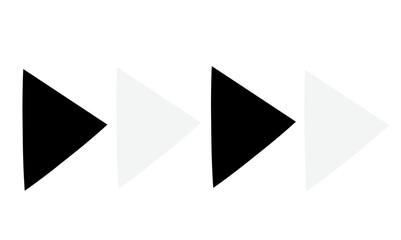 Row of black and white triangles