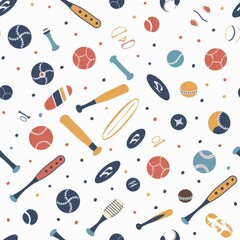  minimal sport pattern seamless on a white background 