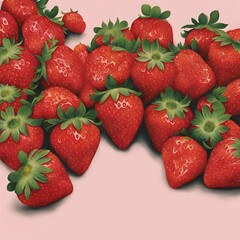 strawberries  - obrazy, fototapety, plakaty