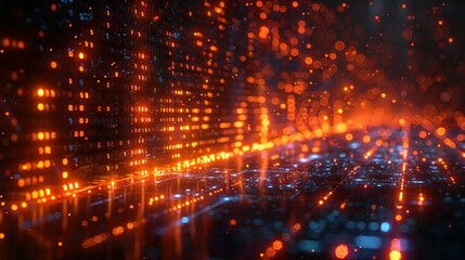 Fototapeta premium Data Security and Privacy. The importance of cybersecurity protocols and encrypted communication channels symbolizing the protection of information and data security and privacy.