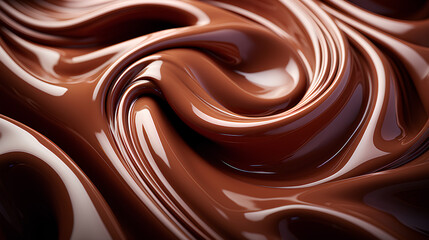 Close-up of chocolate caramel syrup.