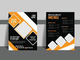 Restaurant Food Menu Layout.