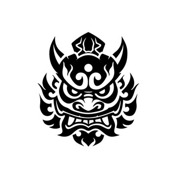 asian dragon face