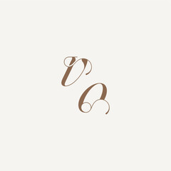 wedding concept design ideas VO initial monogram logo letter Luxury and Elegant