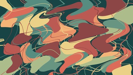 Liquify Color Gradient Backgorund Wallpaper. Green, Yellow, Orange,  and Brown Gradient Soft Color Wallpaper Background for Presentation or etc. 8K Picture super high Quality