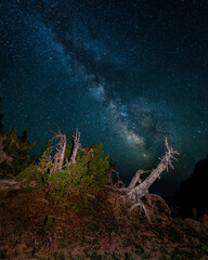 Fototapeta na wymiar Milk Way at Crater Lake