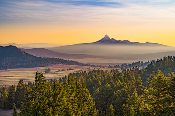Foggy Morning Mt Thielsen